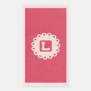 Serviette En Papier Papier MONOGRAM "L" Napkin