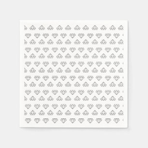 Serviette En Papier Papier Motif en diamant