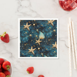 Serviette En Papier Papier Motif Ocean Starfish