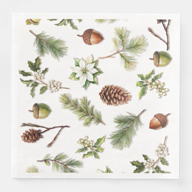 Serviette En Papier Papier Napkin (Devant)