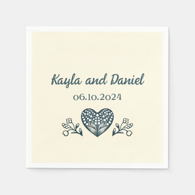 Serviette En Papier Papier Napkin (Devant)