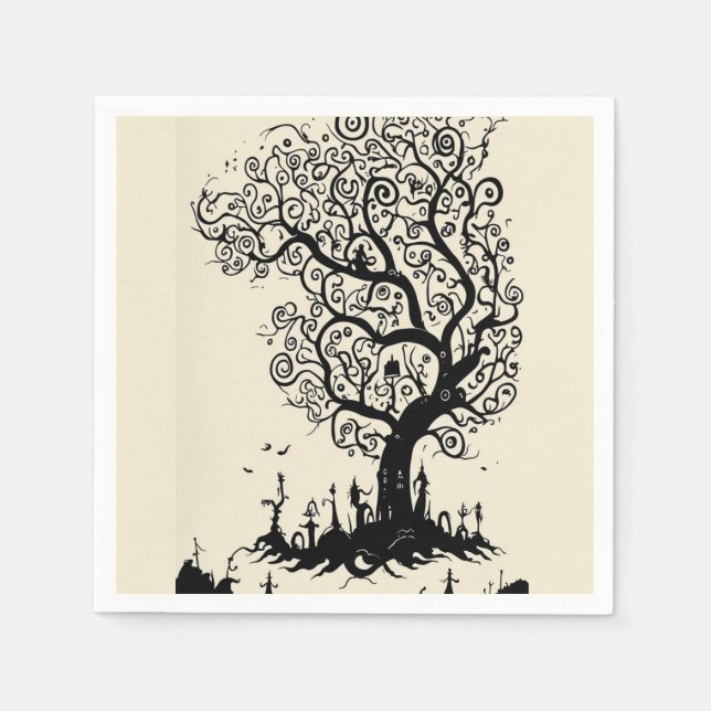 Serviette En Papier Papier Napkin (Devant)