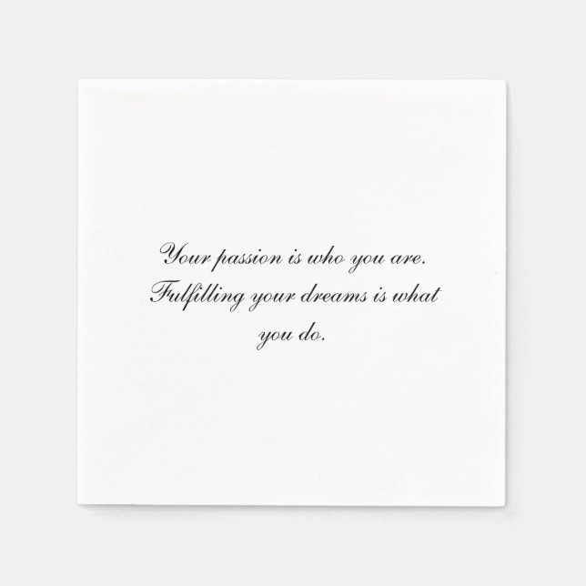 Serviette En Papier Papier Napkin (Devant)