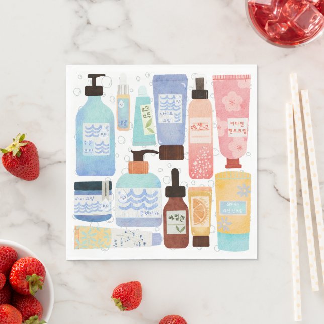 Serviette En Papier Papier Napkin (En situation)