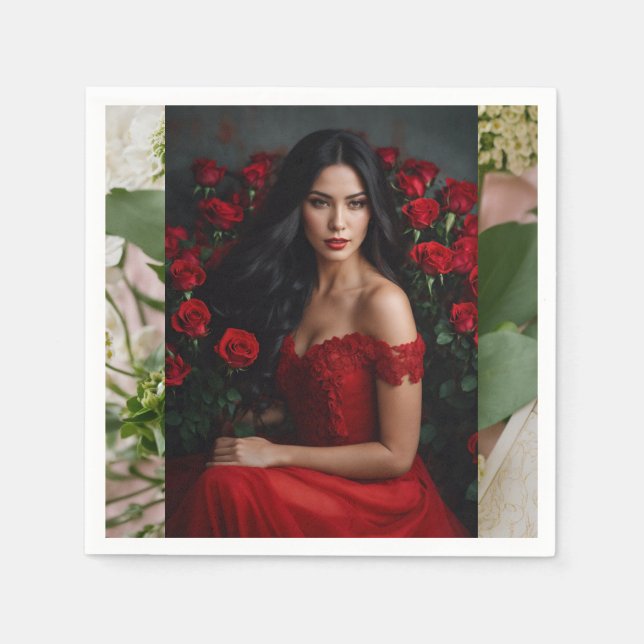 Serviette En Papier Papier Napkin (Devant)