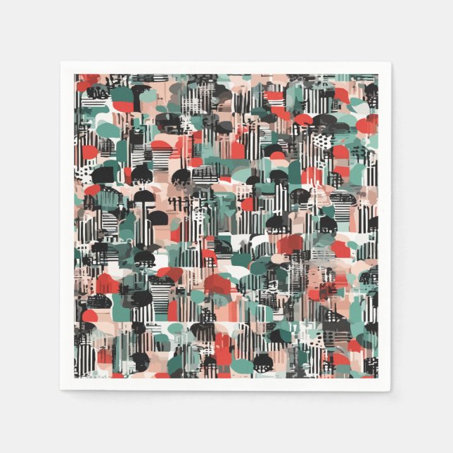Serviette En Papier Papier Napkin (Devant)