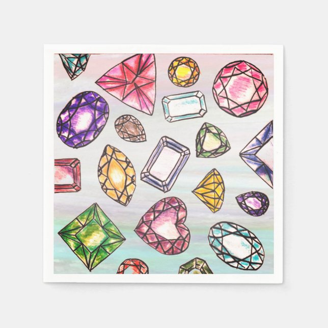 Serviette En Papier Papier Napkin (Devant)