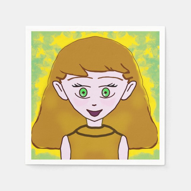 Serviette En Papier Papier Napkin (Devant)