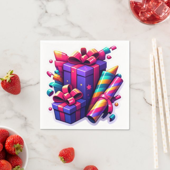 SERVIETTE EN PAPIER PAPIER NAPKIN (En situation)