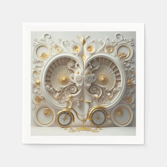 Serviette En Papier Papier Napkin 2024 (Devant)