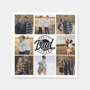 Serviette En Papier Papier Napkin "Best Papa Ever"