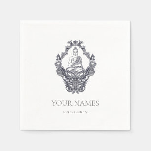SERVIETTE EN PAPIER PAPIER NAPKIN : BUDDHA