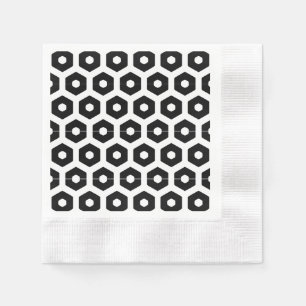 Serviette En Papier Papier Napkin - Hexagons