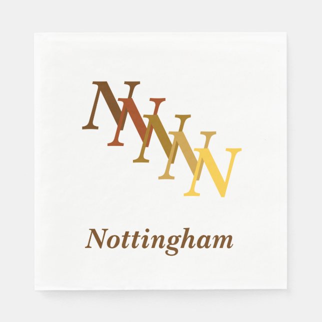 Serviette En Papier Papier Napkin - Incitants avec nom (Devant)