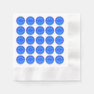 Serviette En Papier Papier Napkin - Points bleus