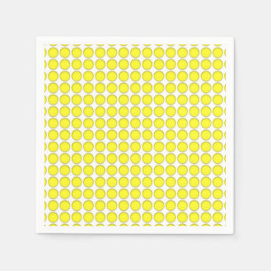 Serviette En Papier Papier Napkin - Points Jaunes