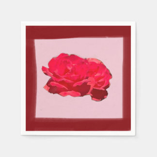 Serviette En Papier Papier Napkin rose foncé