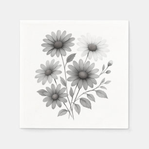 Serviette En Papier Papier Napkins 50 ct - Daisy Print - Corrine & Co