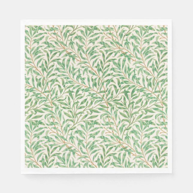 Serviette En Papier Papier Napkins Art nouveau Willow Bough Motif (Devant)