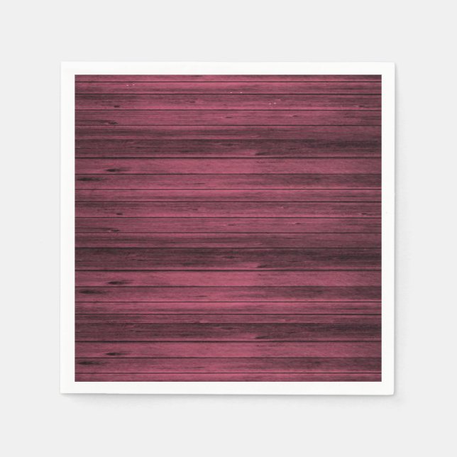 Serviette En Papier Papier Napkins rouge (Devant)