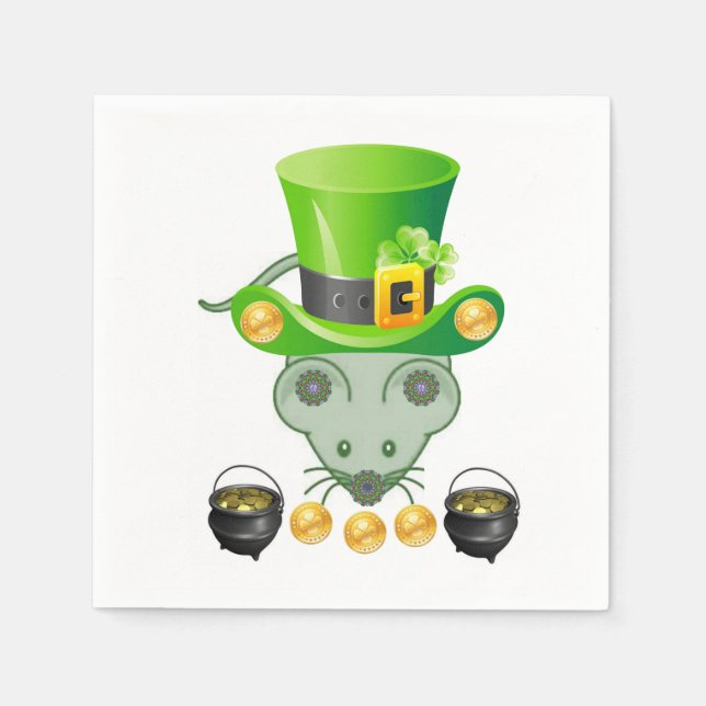 Serviette En Papier Papier Napkins St. Patrick's Day (Devant)
