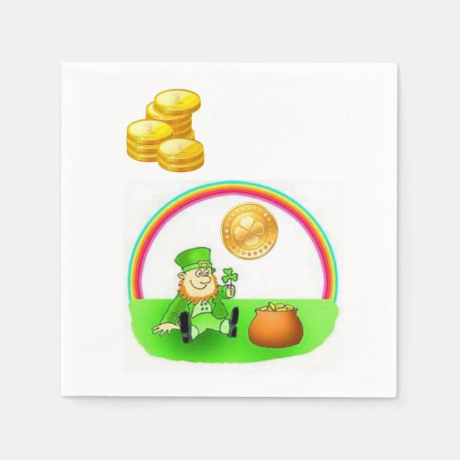 Serviette En Papier Papier Napkins St. Patrick's Day (Devant)