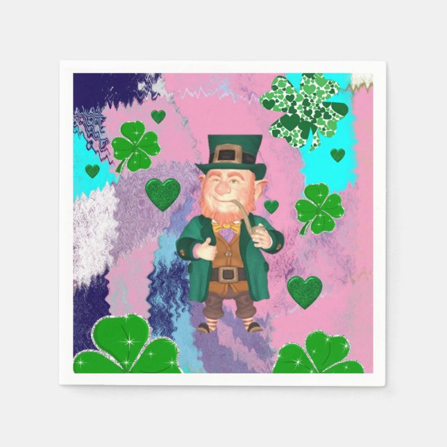 Serviette En Papier Papier Napkins St. Patrick's Day (Devant)