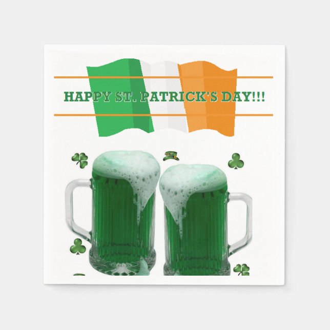 Serviette En Papier Papier Napkins St. Patrick's Day (Devant)