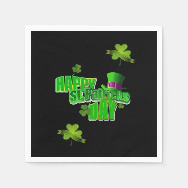 Serviette En Papier Papier Napkins St. Patrick's Day (Devant)