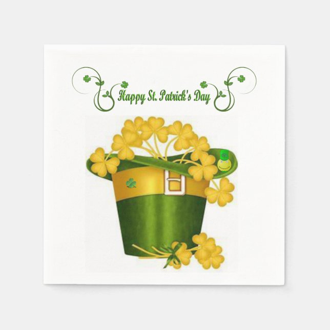 Serviette En Papier Papier Napkins St. Patrick's Day (Devant)