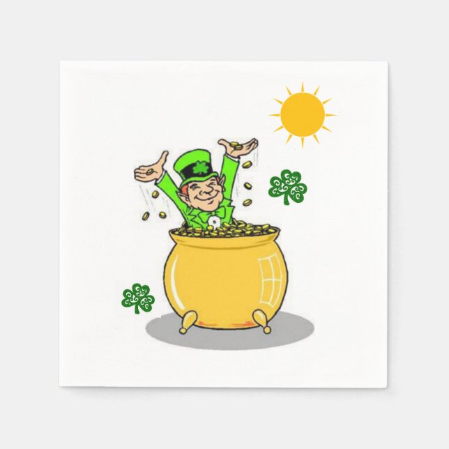Serviette En Papier Papier Napkins St. Patrick's Day (Devant)