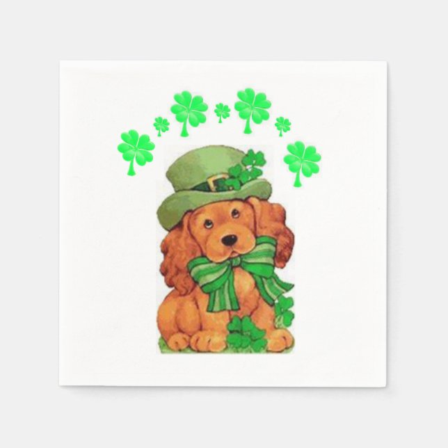 Serviette En Papier Papier Napkins St. Patrick's Day (Devant)