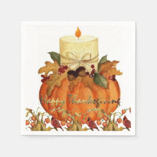 Serviette En Papier Papier Napkins Thanksgiving
