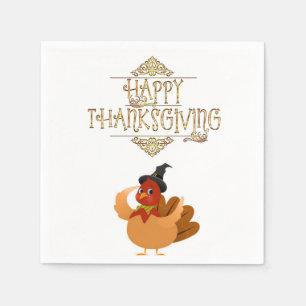 Serviette En Papier Papier Napkins Thanksgiving