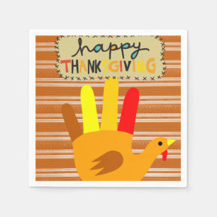Serviette En Papier Papier Napkins Thanksgiving
