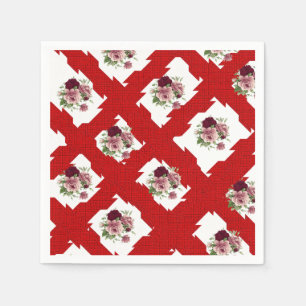 Serviette En Papier Papier Naples Floral
