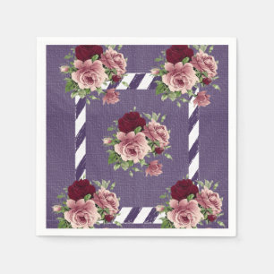 Serviette En Papier Papier Naples Floral