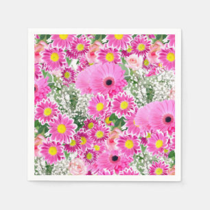 Serviette En Papier Papier Naples Floral