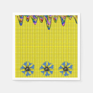 Serviette En Papier Papier Naples Floral