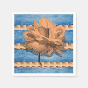 Serviette En Papier Papier Naples Floral