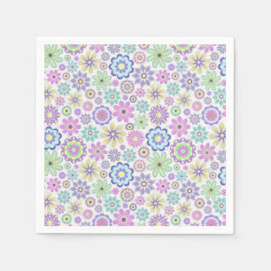 Serviette En Papier Papier Naples Floral