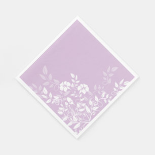 Serviette En Papier Papier Naples-Lavande Floral