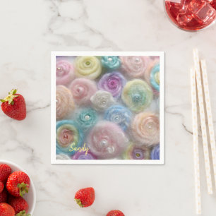 Serviette En Papier Papier, Naples, Pastel Yarn