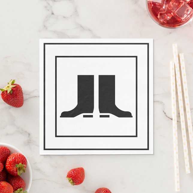 Serviette En Papier Papier panneau Gumboot (Créateur téléchargé)