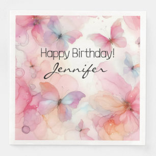 Serviette En Papier Papier papillon élégant Napkin