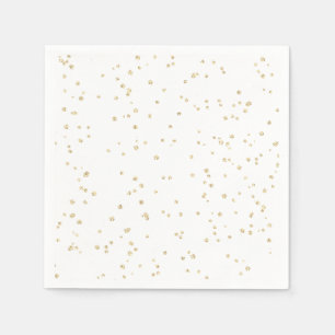 Serviette En Papier Papier Parties scintillant or pour enfant