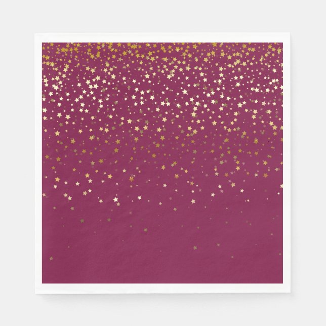 SERVIETTE EN PAPIER PAPIER PARTY DISPOSABLE NAPKINS PETITE ÉTOILES D'O (Devant)