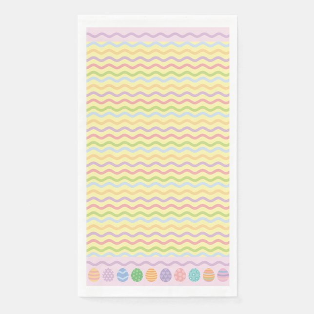 Serviette En Papier Papier Pastel Easter Oeuf Napkin (Devant)
