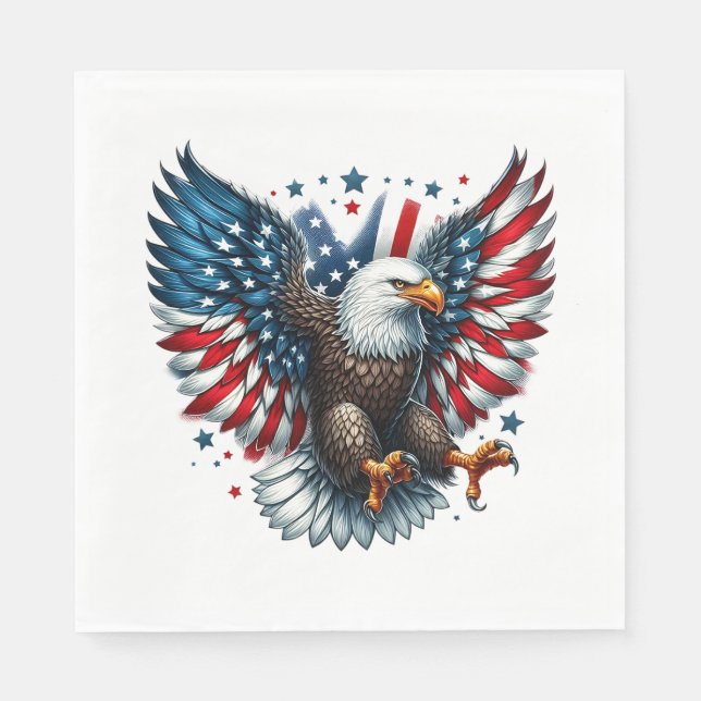 Serviette En Papier Papier patriotique (Devant)