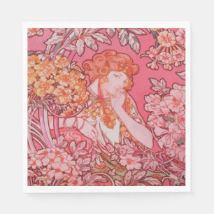 Serviette En Papier Papier peint Art nouveau
